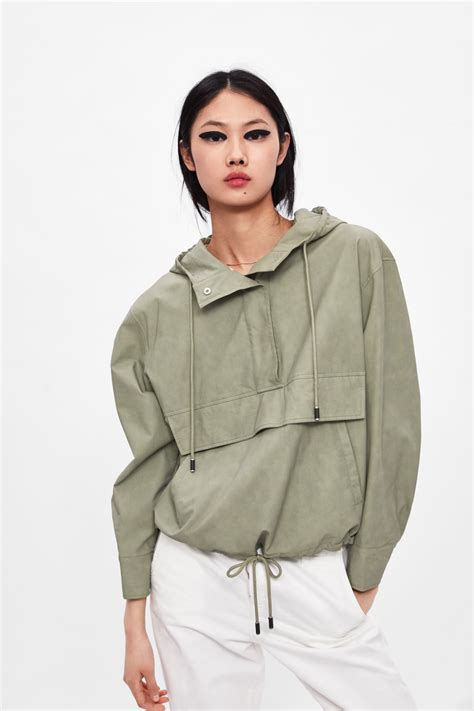 Hooded Pouch Pocket Jacket Jackets Woman Sale Zara United States
