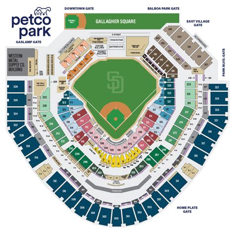 Petco Park Seating Chart Pdf Awesome Home