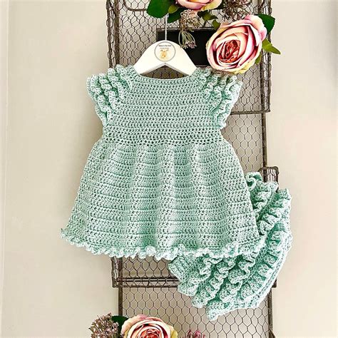Crochet Pattern Baby Dress Top 0 3 Months To 5 6 Years Etsy