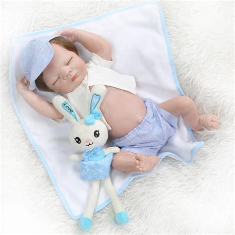 Realistic Newborn Sleeping Baby Boy Doll Lifelike Silicone Reborn Boy