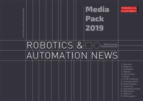 Media Pack For Robotics And Automation News By