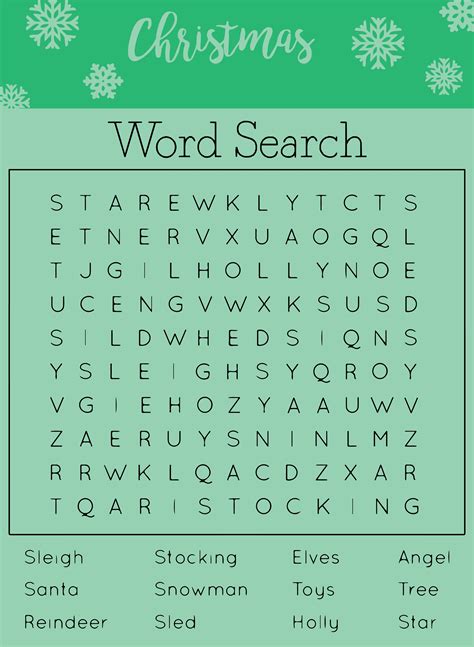 5 Best Printable Christmas Word Search Sheets Pdf For Free At Printablee
