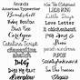 Font Style Cricut Fonts Chart