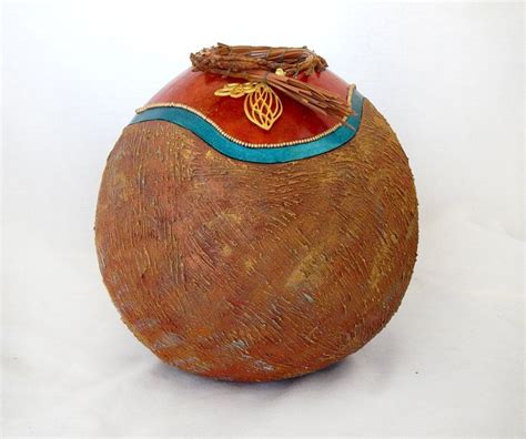 Arizona Gold Gourd Bowl 1456 By Mesquitegourds On Etsy Gourds