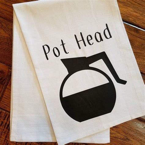 ⬤ pictures of kitchen utensils vocabulary with pronunciations. Decorative flour sack towel with funny Pot Head saying ...