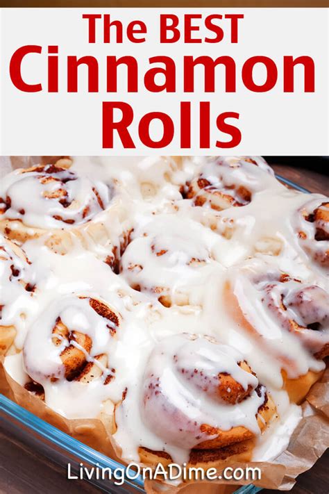 The Best Homemade Cinnamon Rolls Recipe Living On A Dime