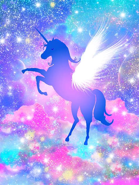 46 Galaxy Glitter Unicorn Wallpaper For Ideas Coloringdisney