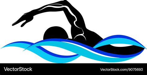 Swimmer Athlete Royalty Free Vector Image Vectorstock