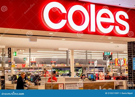 Exterior View Of Coles Supermarket Editorial Photography Image Of