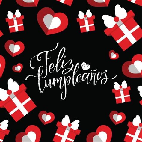 Vector Feliz Cumpleanos Translated Happy Birthday Lettering Design