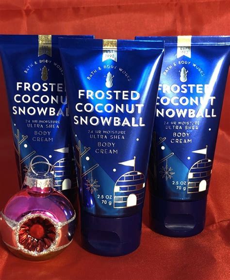 2 Frosted Coconut Snowball Bath And Body Works Ultra Cream Lotion Shea Travel Size For Sale Online
