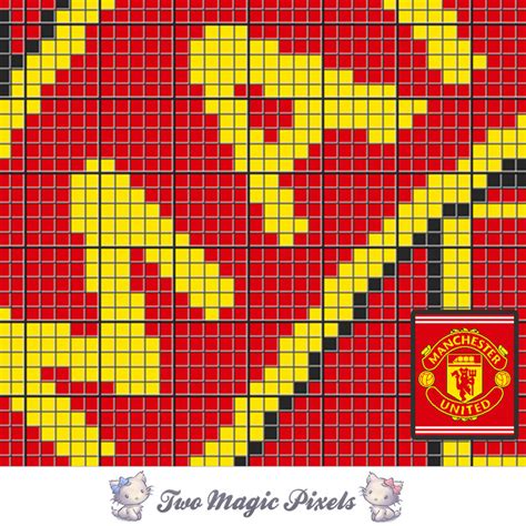 5.0 out of 5 stars 2. Manchester United crochet blanket pattern; | TwoMagicPixels