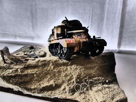 M3 Grantlee Ww2 Tank Desert Diorama M3 Grantlee Ww2 Tank Desert
