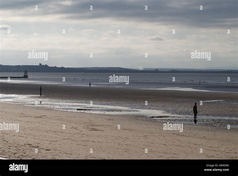 Crosby Beach Merseyside Uk Stock Photo Alamy