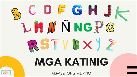 Mga Katinig Alpabetong Filipino Youtube