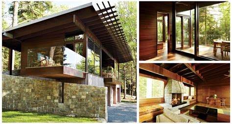 Frank Lloyd Wright Inspired Cabin House