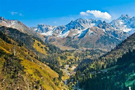 Mountain Landscape Central Asia Kazakhstan Stock Photo Image Of