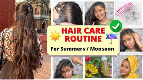 Hair Care Rountine For Summers☀️monsoons🌧6 Tips That Every Girl Must