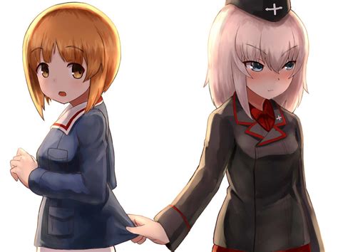 Nishizumi Miho And Itsumi Erika Girls Und Panzer Drawn By Okitsugu