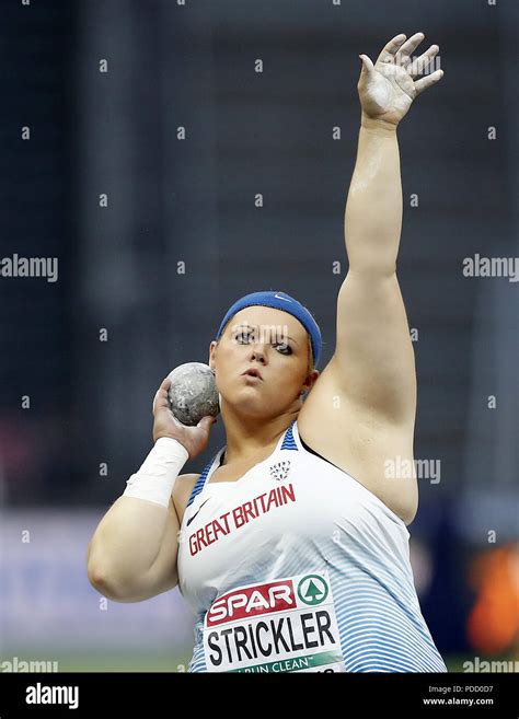 Great Britains Amelia Strickler Competes In The Womens Shot Put Final