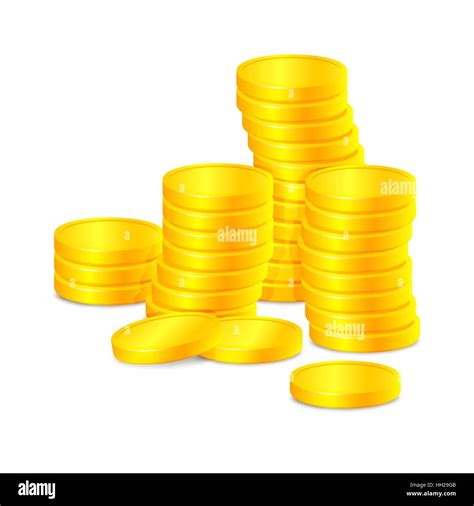 Stacks Of Gold Coins Stock Vector Image And Art Alamy