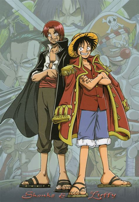 One Piece Luffy And Shanks Minitokyo