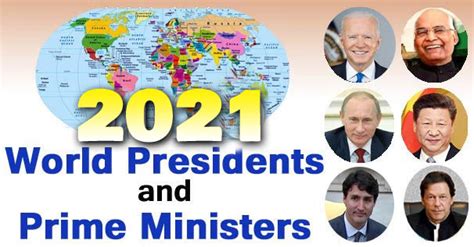 List Of World Presidents And Prime Ministers 2022 Full Updated