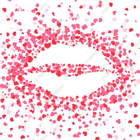 Glitter Lips Hd Transparent Valentines Day Happy Hearts Glitter Lips