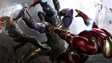 Trinity Vs Thanos Hd Superheroes 4k Wallpapers Images