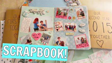 We cherish special moments by snapping pictures and collecting mementos to remember them by. My DIY Anniversary Scrapbooks + Scrapbooking Process ...