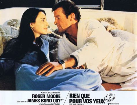 For Your Eyes Only Original French Lobby Card 2 Roger Moore Carole