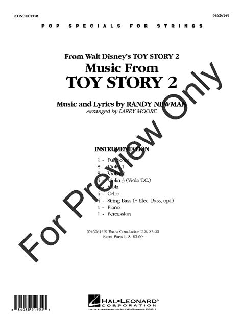 Toy Story 2 By Randy Newmanarr Larry Moore Jw Pepper Sheet Music