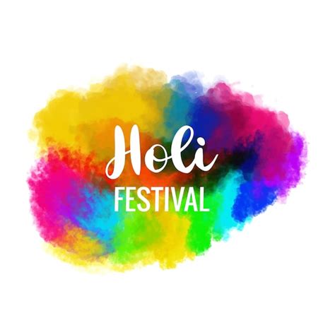 Free Vector Festival Of Colors Splash Happy Holi Card Background