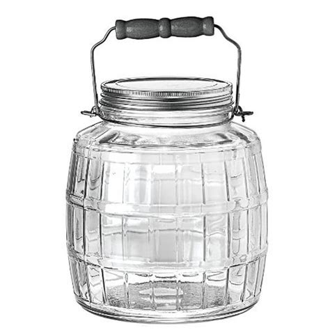 Anchor Hocking 85728 1 Gallon Barrel Jar With Metal Lid