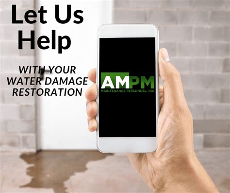 Water Damage Restoration Ampm Maintenance Personnel