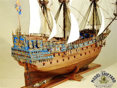 Sovereign Of The Seas Wooden Scale Model Ship Quarter Gallery The
