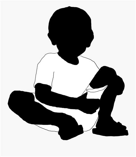 Beautiful Silhouettes Of Children Little Black Boy