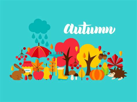 autumn concept concept autumn creative poster design fall season fall billboard