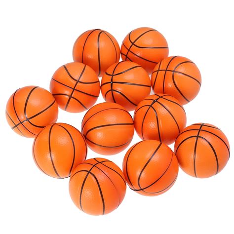 Homemaxs 12pcs Mini Sports Balls Squeeze Foam Basketballs Stress Balls