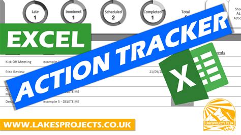 Intuitive Excel Action Tracker Lakes Projects