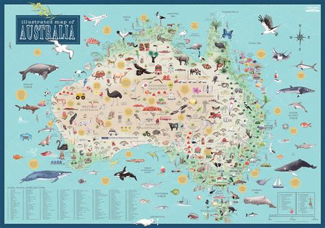 Kids' Book Review: Review: Australia Illustrated Map