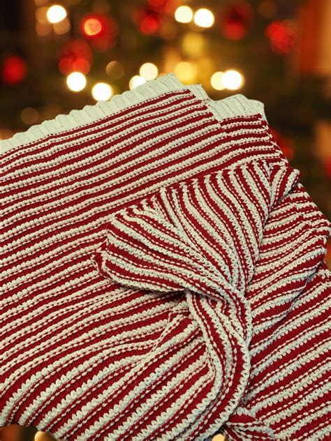 Velvet Soft Christmas Blanket Red And White Throw Blanket Knitted