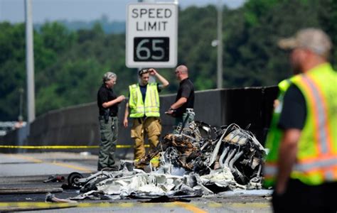 Small Airplane Crashes Into Atlanta Interstate All Photos