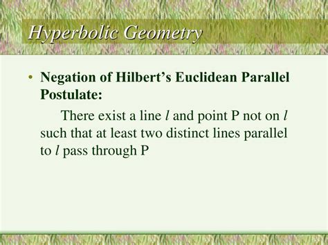 Ppt Hyperbolic Geometry Powerpoint Presentation Free Download Id