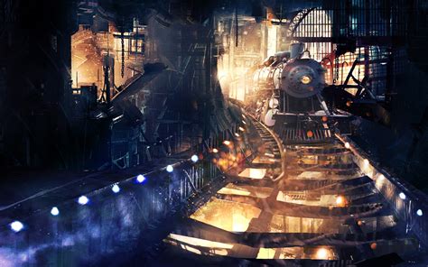 Artwork Fantasy Art Digital Art Train Steam Locomotive Train