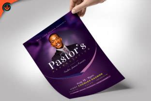 Lavender Pastor Appreciation Flyer Graphic By Seraphimchris Creative Fabrica