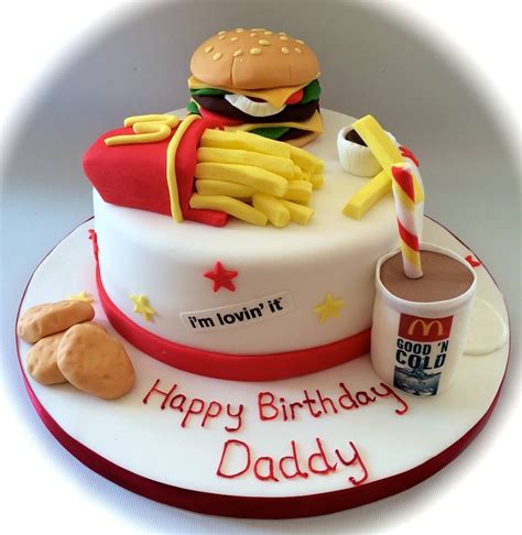 Mcdonalds Menu Birthday Cake Kiana Brand