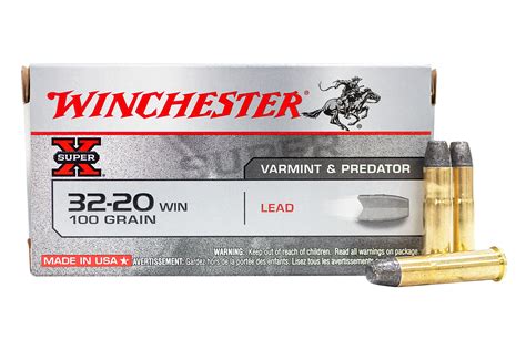 Winchester 32 20 Win 100 Gr Lead Super X 50box Sportsmans Outdoor