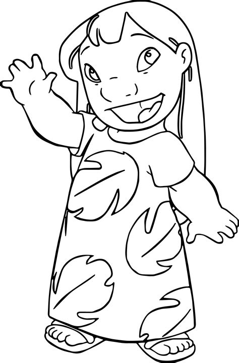 Disney Lilo And Stitch Coloring Pages Sketch Coloring Page
