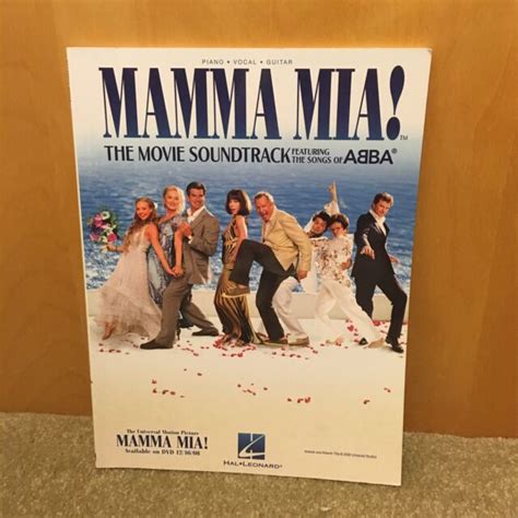 Mamma Mia The Movie Soundtrack Pianovocalguitar Music Book By Hal